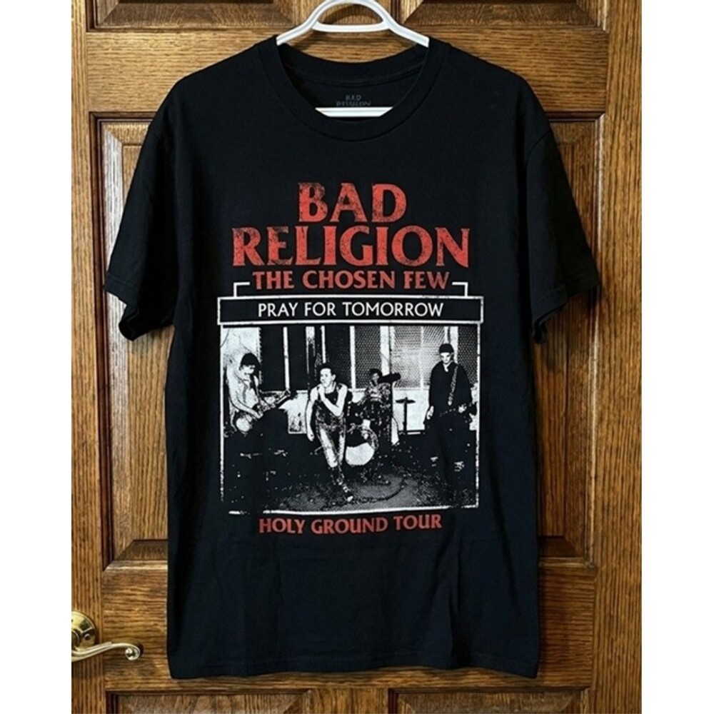 Bad Religion T-Shirt - Holy Ground Tour The Chosen Few Punk Rock Tee Black
